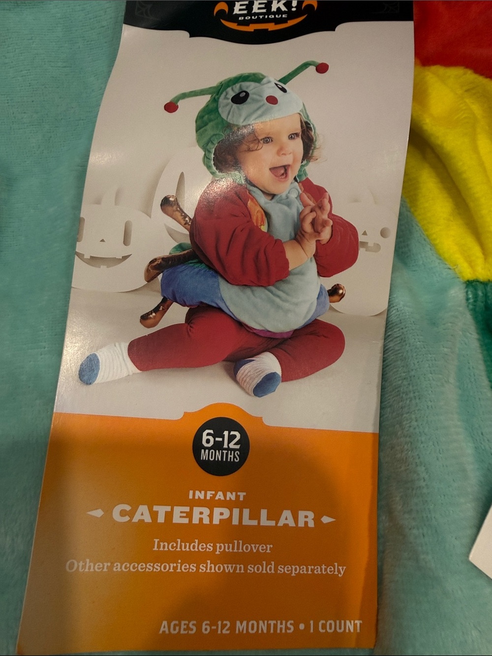 NWT HYDE and EEK infant caterpillar costume size 6-12 months - Picture 2 of 5